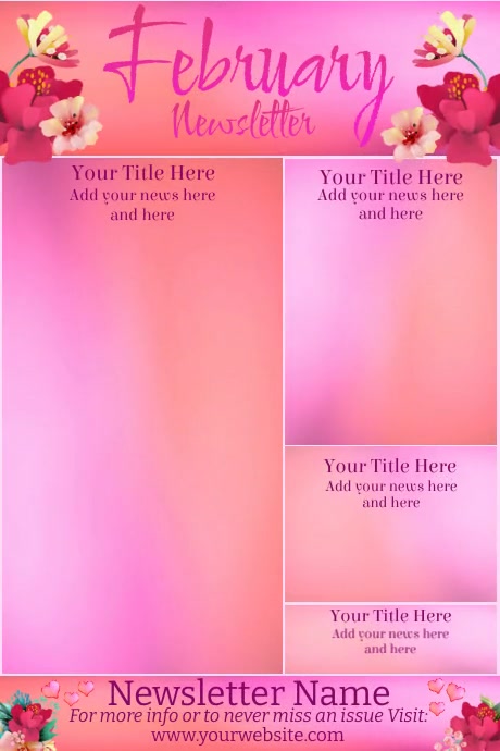February Newsletter Template | PosterMyWall
