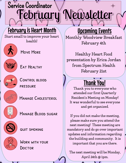 February Newsletter Template | PosterMyWall