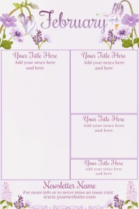 February Newsletter Template | PosterMyWall