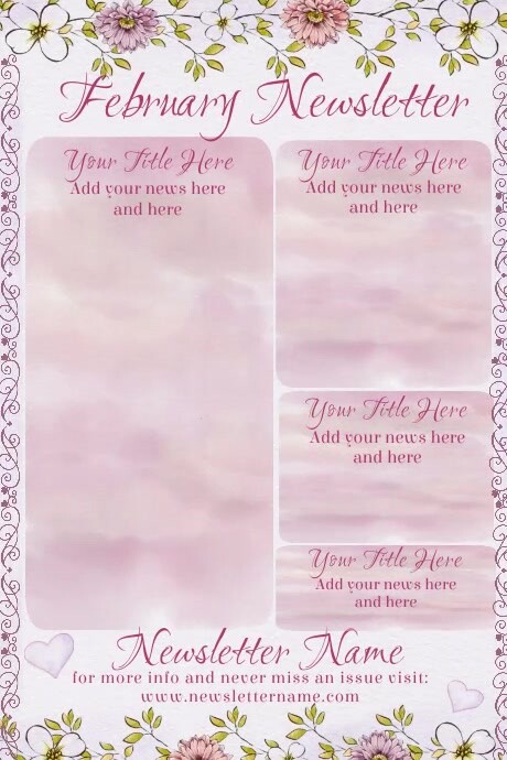 February Newsletter Template | PosterMyWall