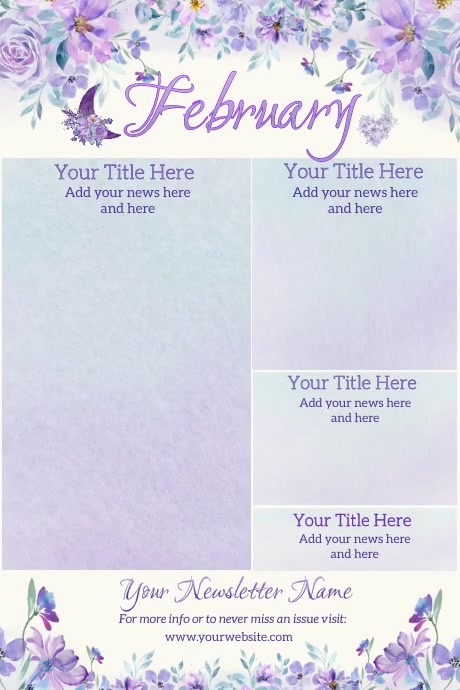 February Newsletter Template | PosterMyWall