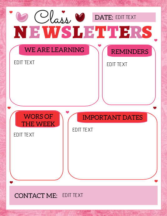 february newsletter Template | PosterMyWall