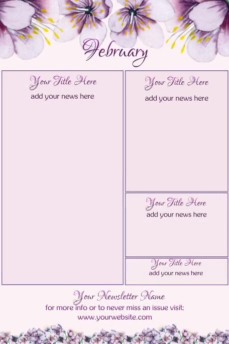 Copy of February Newsletter Paula | PosterMyWall