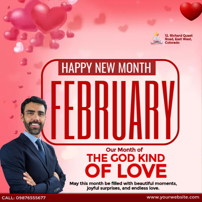 February Posts February of love Template | PosterMyWall
