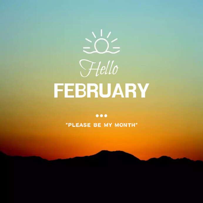 February Template Instagram Post