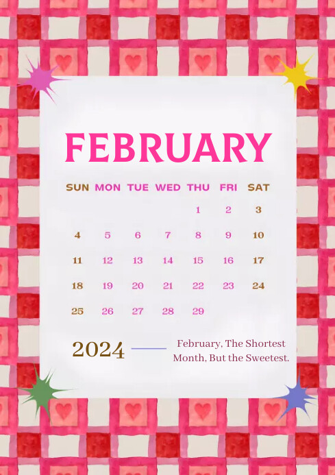 February Simple Design Copy of February Template Design | PosterMyWall