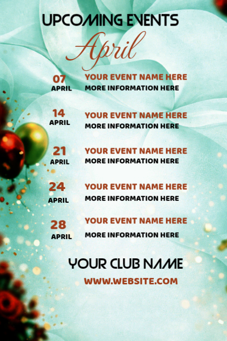 February upcoming events Template | PosterMyWall