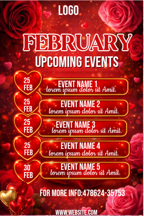 Event Schedule Template | PosterMyWall