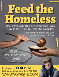 feed the homeless Flyer (US Letter) template