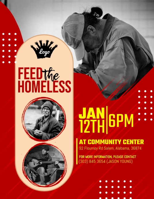 Copy of Feed The Homeless Flyer PosterMyWall