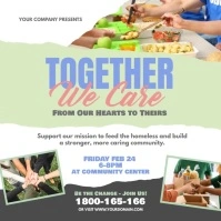 Feed The Homeless Fundraiser Template Wpis na Instagrama