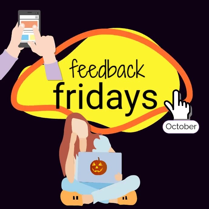 feedback fridays, reviews, social media post, template