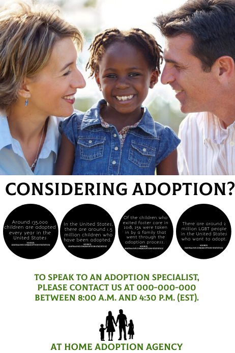 Family Rescue Center Flyer.pdf Child Adoption Agency Flyer Template | PosterMyWall