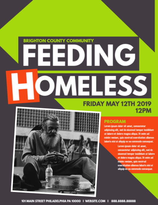 Copy of Feeding Homeless PosterMyWall