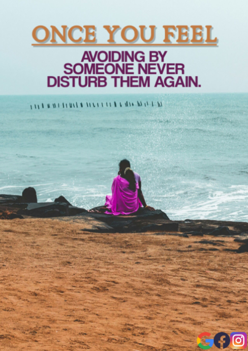 Feel and disturb quote template | PosterMyWall