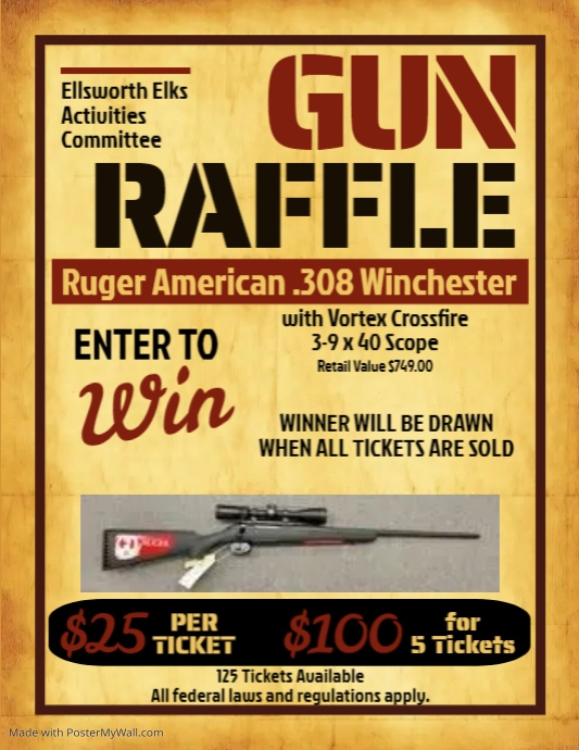 Gun Raffle Flyer PosterMyWall Gun Raffle Flyer PosterMyWall