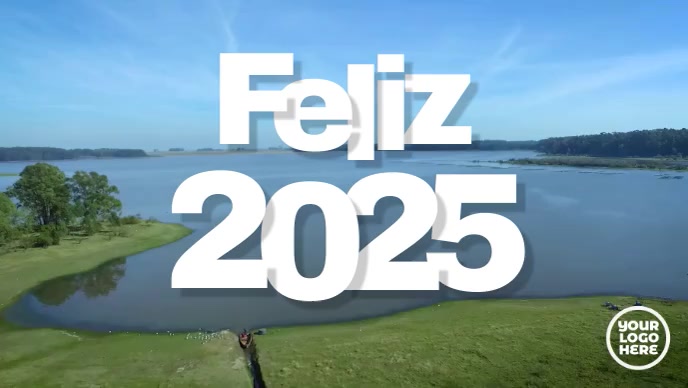 Feliz 2025 Video de año nuevo template