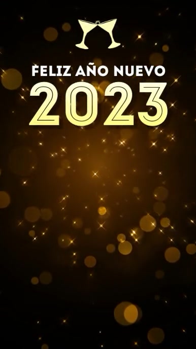 Feliz Año Nuevo 2023 tiktok background template