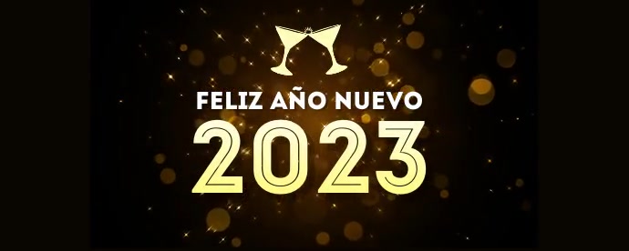 Feliz Año Nuevo 2023 twitch banner template