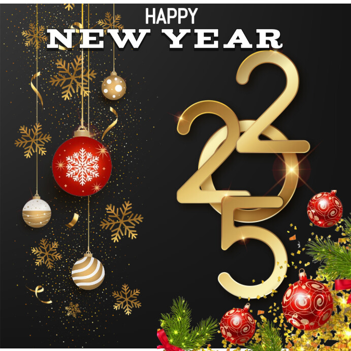 feliz año nuevo Wpis na Instagrama template