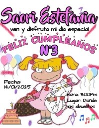 feliz cumpleaños Flyer (US Letter) template