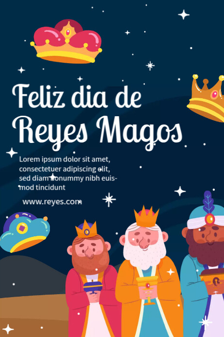 Feliz Dia de Reyes Celebration Template | PosterMyWall