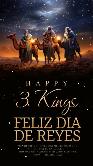 Feliz Dia De Reyes Template | PosterMyWall