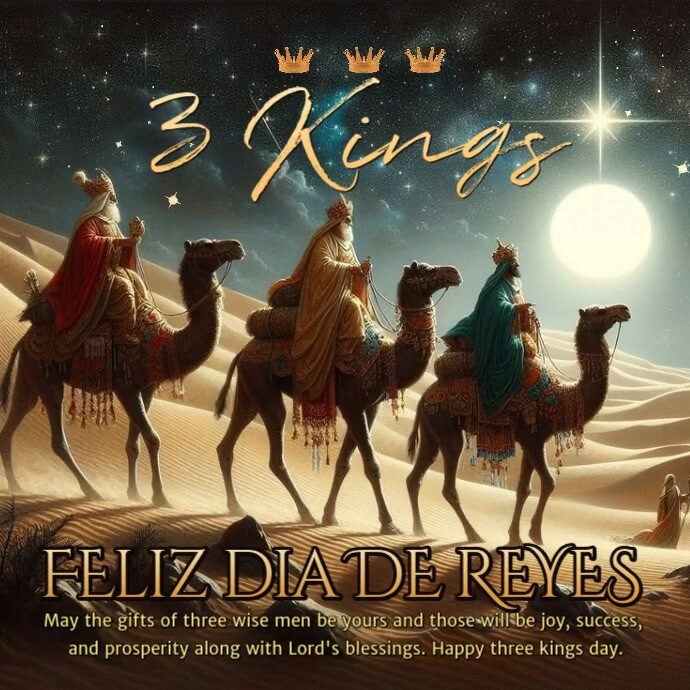 Copy of Feliz Dia De Reyes | PosterMyWall