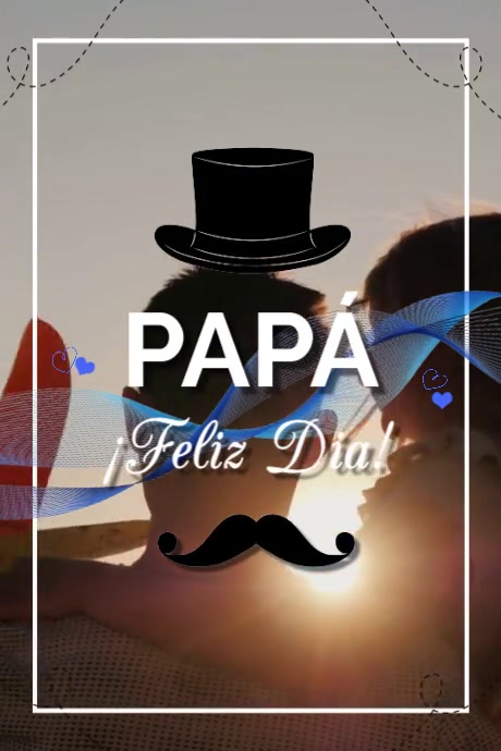 Feliz dia del papá Plakat template