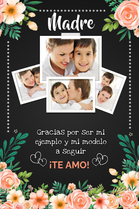 feliz día mamá Banner 4' × 6' template
