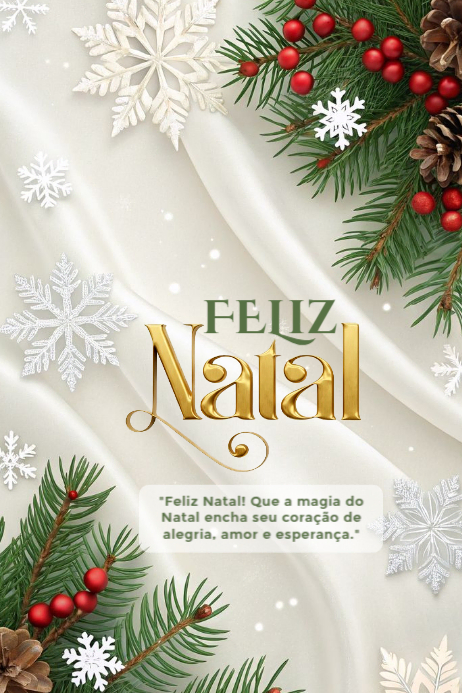 FELIZ NATAL Poster template