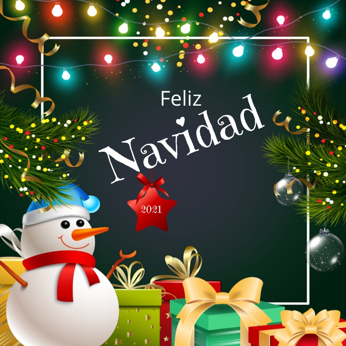 FELIZ NAVIDAD Template PosterMyWall