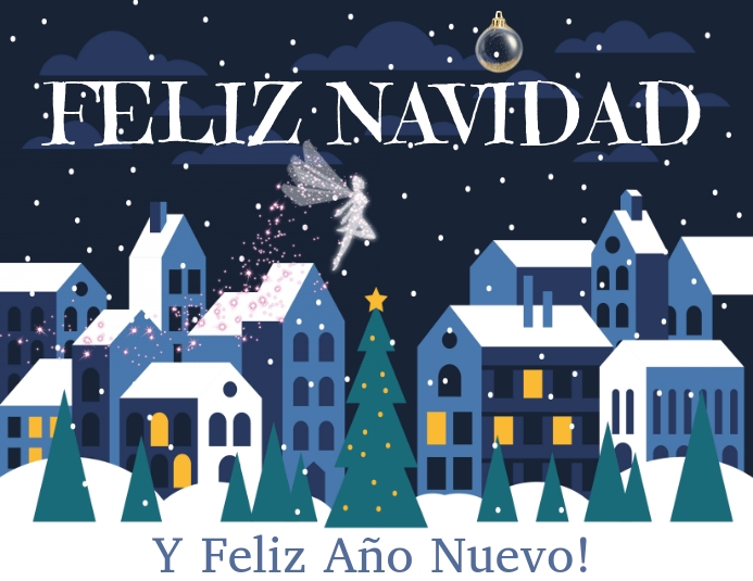 FELIZ NAVIDAD Volante (Carta US) template