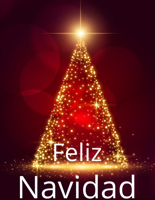 Free hd christmas lights wallpapers FELIZ NAVIDAD Template | PosterMyWall
