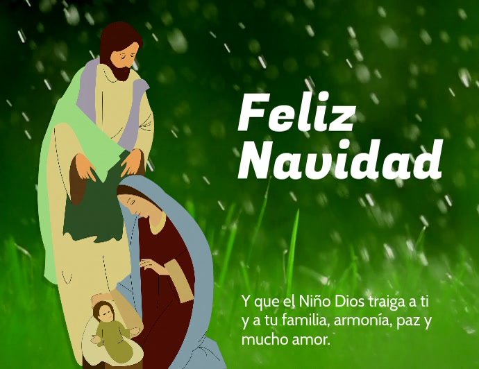 Feliz Navidad Verde Flyer (US-Letter) template