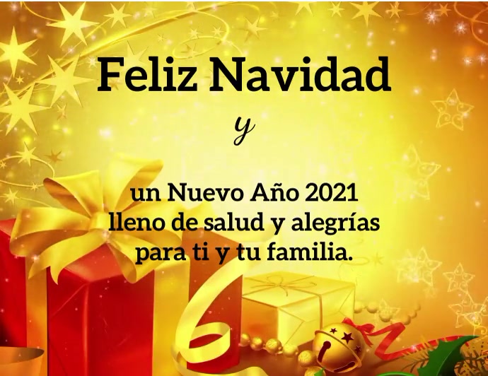 Feliz Navidad y Año Nuevo 2021 con video Flyer (US-Letter) template