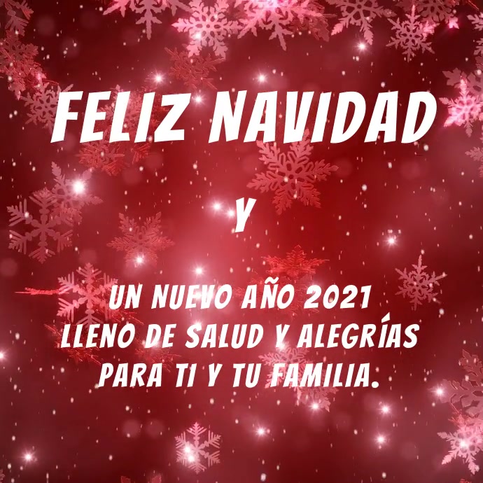 Cdb cartoline per tutti i gusti: grußkarte 💫🌟 glückliches neues jahr Feliz Navidad y Año Nuevo 2021 con video Template | PosterMyWall