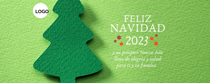Feliz Navidad y próspero Año Nuevo 2023 Twitch Profile Banner template