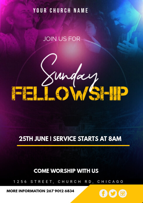 Copy of fellowship | PosterMyWall