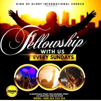 fellowship with us Instagram Post template