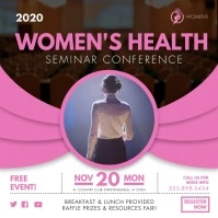Female Health Conference Advertisement Cuadrado (1:1) template