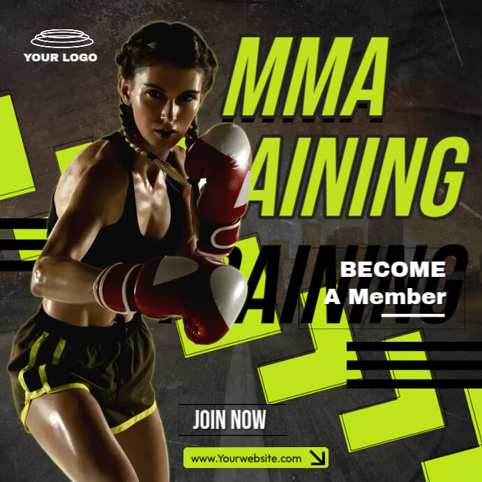 Female MMA Ads Template | PosterMyWall