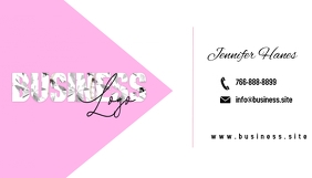 Feminine Business Cards template