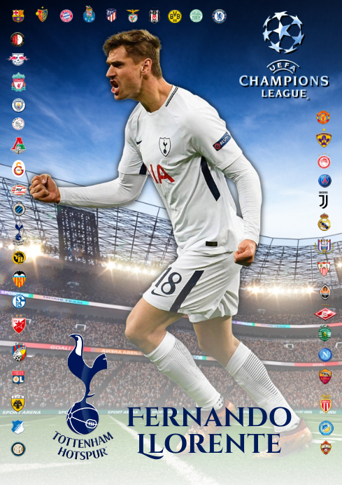 Fernando Llorente Tottenham Template Postermywall