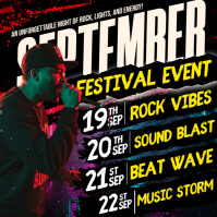 Black Music Festival Post Instagram Template