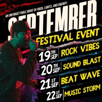 FESTIVAL NIGHTS THAT SHAKE SEPTEMBER Publicación de Instagram template