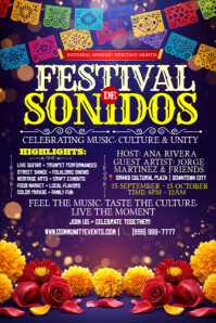 Festival of Music and Heritage Póster template