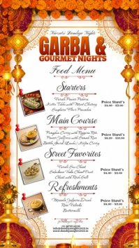 Festive Flavors & Cultural Nights Instagram Story template