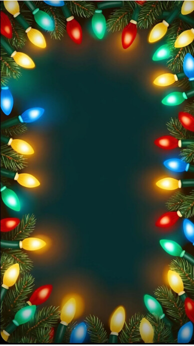 Festive Glow Holiday Frame Instagram na Kuwento template