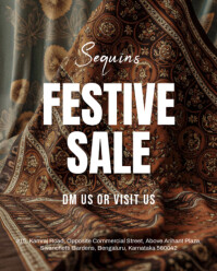 Festive Sale at Sequins – Exclusive Offers Await! Instagram Portrait template